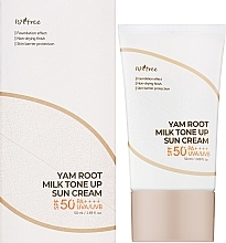 Крем сонцезахисний із тональною дією - IsNtree Yam Root Milk Tone Up Sun Cream SPF 50+ PA++++ — фото N2