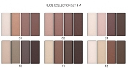 Набір тіней для повік - Revers Galant Nude Collection Set 1 M (12x6g) — фото N2