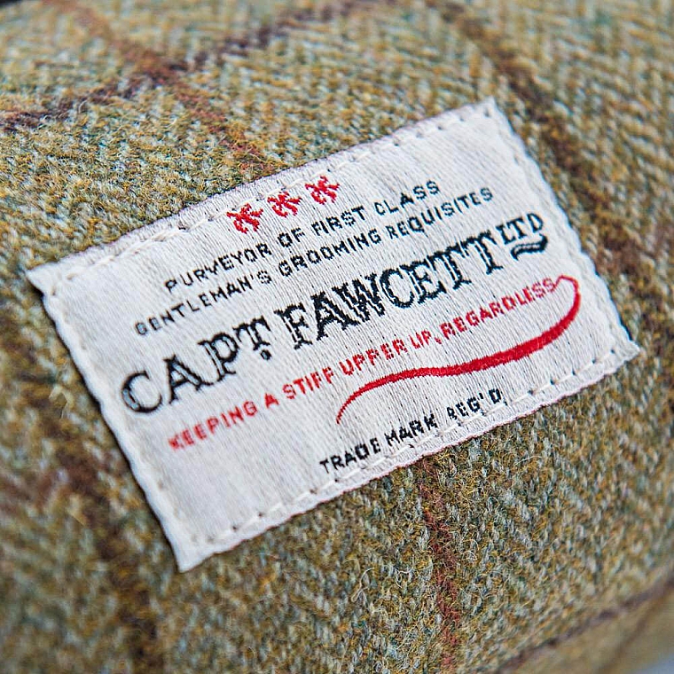 Косметичка из твида, CF.318 - Captain Fawcett Tweed Wash Bag — фото N2