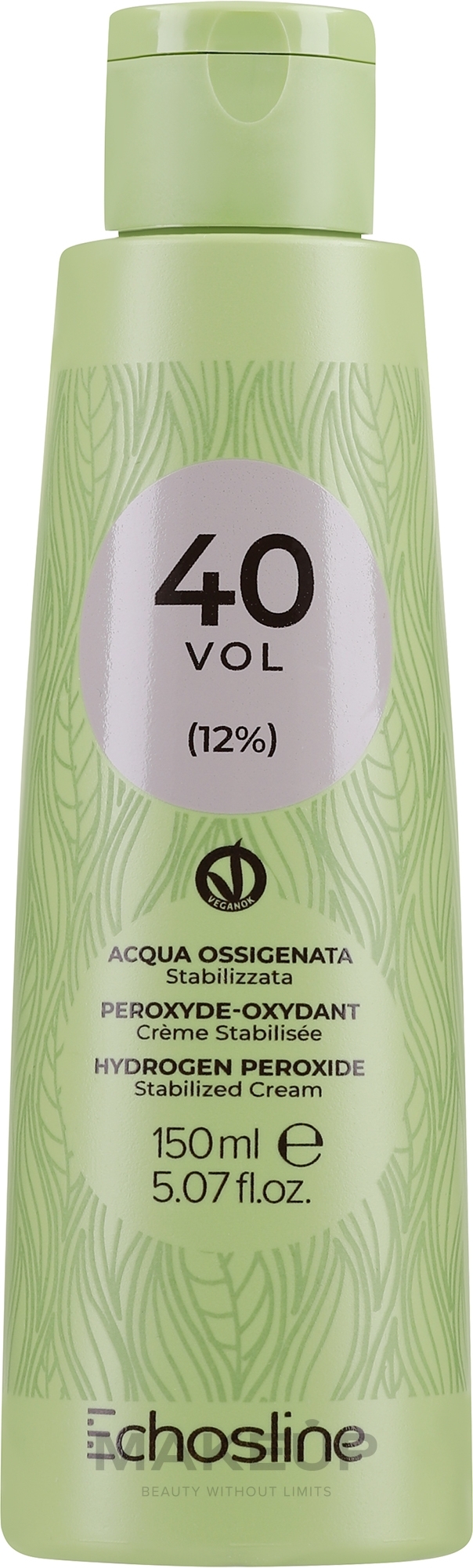 Крем-окислювач - Echosline Hydrogen Peroxide Stabilized Cream 40 vol (12%) — фото 150ml