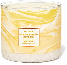 Парфумерія, косметика Bath and Body Works Sun-Washed Citrus 3-Wick Candle - Ароматична свічка