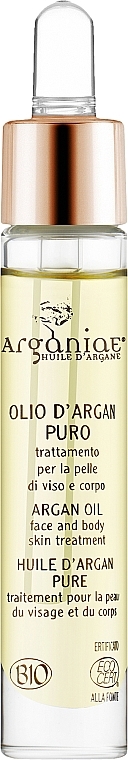 Чистое 100% органическое органовое масло с пипеткой - Arganiae L'oro Liquido — фото N1