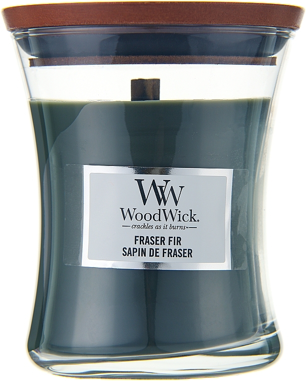Ароматическая свеча в стакане - WoodWick Hourglass Candle Frasier Fir — фото N2