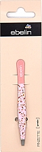 Пінцет для брів, 2130, рожевий - Ebelin — фото N1