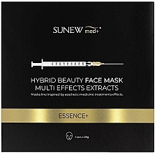Парфумерія, косметика Гібридна тканинна маска для обличчя з пептидами і слизом равлика - SunewMed+ Essence Hybrid Beauty Face Mask