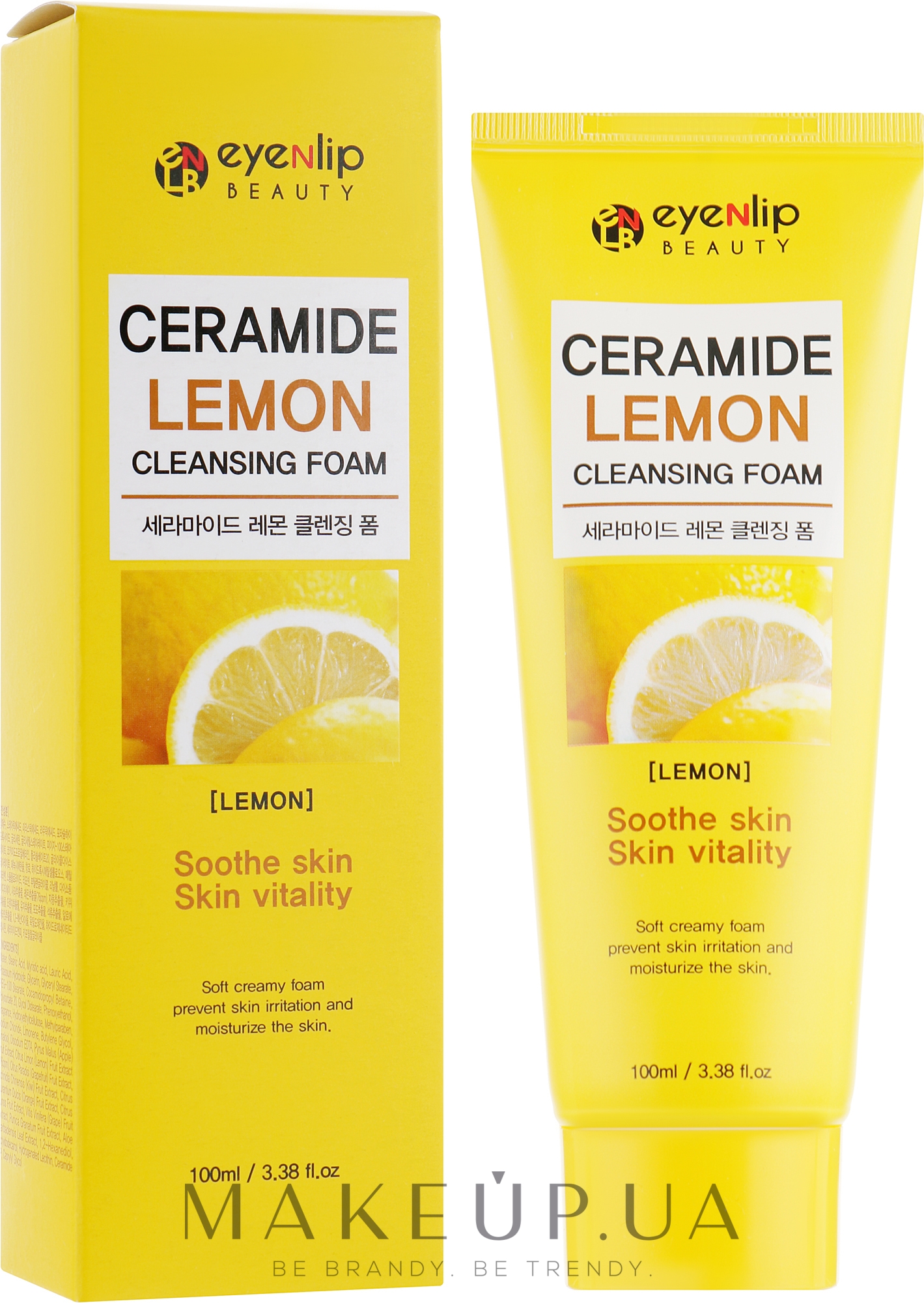 Пенка для умывания с керамидами и экстрактом лимона - Eyenlip Ceramide Lemon Cleansing Foam — фото 100ml