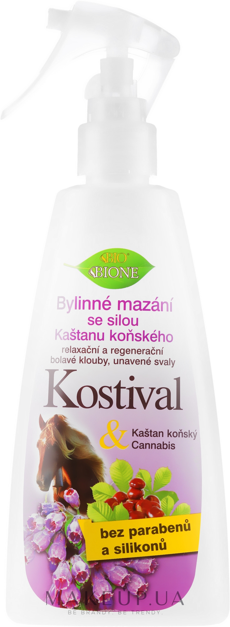 Спрей для ног - Bione Cosmetics Cannabis Kostival Herbal Salve With Horse Chestnut — фото 260ml