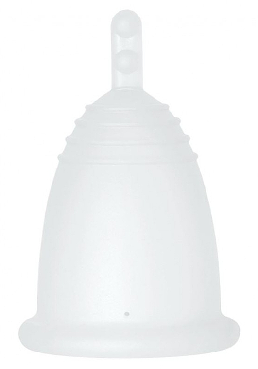 Менструальная чаша с ножкой, размер L, прозрачная - MeLuna Classic Menstrual Cup  — фото N1