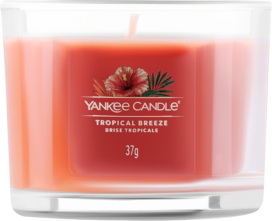 Ароматическая свеча в стакане "Тропический бриз" - Yankee Candle Tropical Breeze (мини) — фото N1