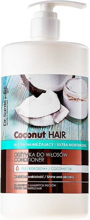 Бальзам для волос "Блеск и шелковистость" - Dr. Sante Coconut Hair — фото N3
