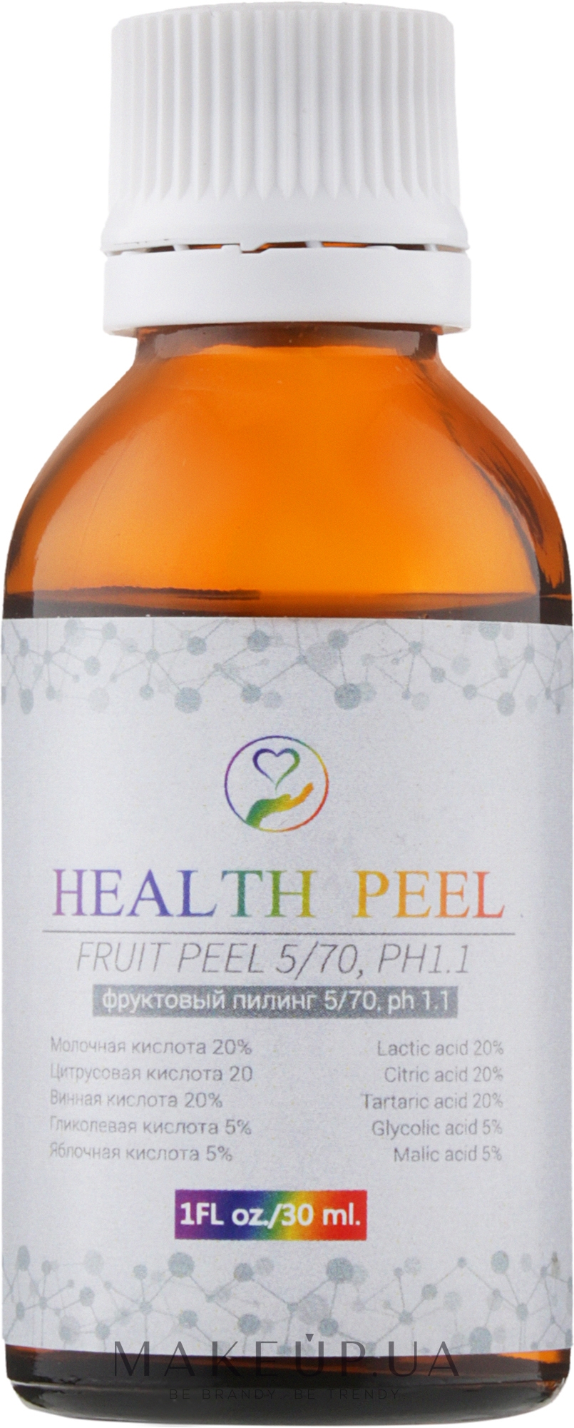 Фруктовый пилинг 5/70 - Health Peel Fruit Peel, pH 1.1 — фото 30ml