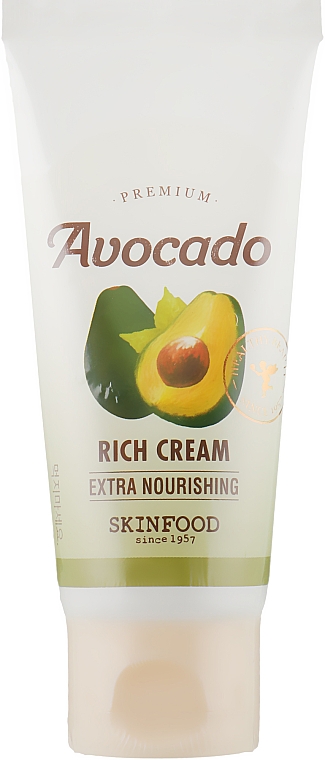 Крем для обветренной и сухой кожи лица с экстрактом авокадо - SkinFood Premium Avocado Rich Cream