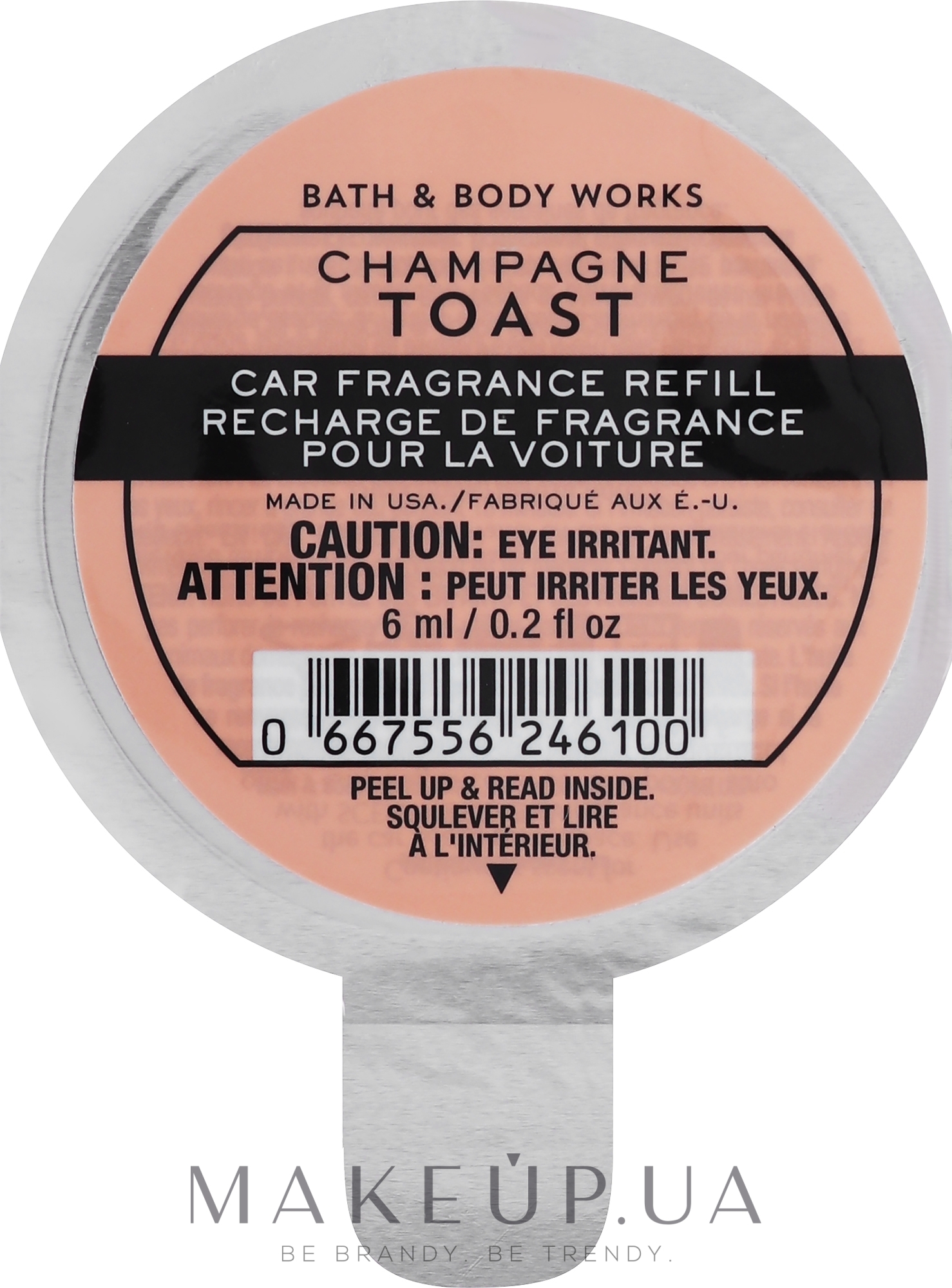 Ароматизатор для автомобиля - Bath & Body Works Champagne Toast Car Fragrance Refill (сменный блок) — фото 6ml