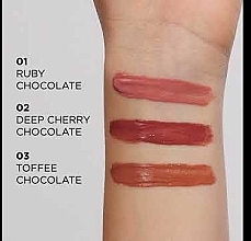 Блиск для губ - Eveline Cosmetics Choco Glamour Vinyl Gloss Lip Liquid — фото N1