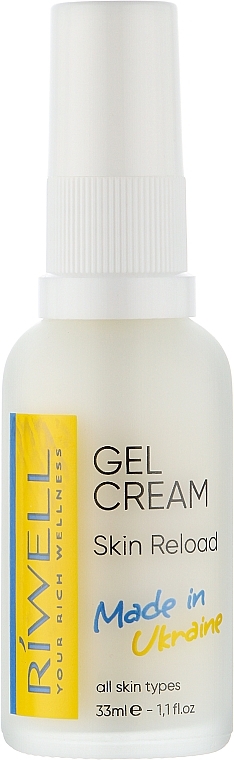 Гель-крем із софольянсом, ніацинамідом, центелою та біодоступною сіркою - Riwell Skin Reload Gel Cream — фото N1