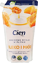Жидкое крем-мыло "Молоко и мед" - Cien Milk & Honey Liquid Cream Soap (дой-пак) — фото N1
