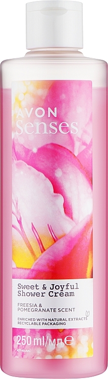 Крем-гель для душу "Щасливі моменти" - Avon Senses Sweet & Joyful Shower Cream — фото N1