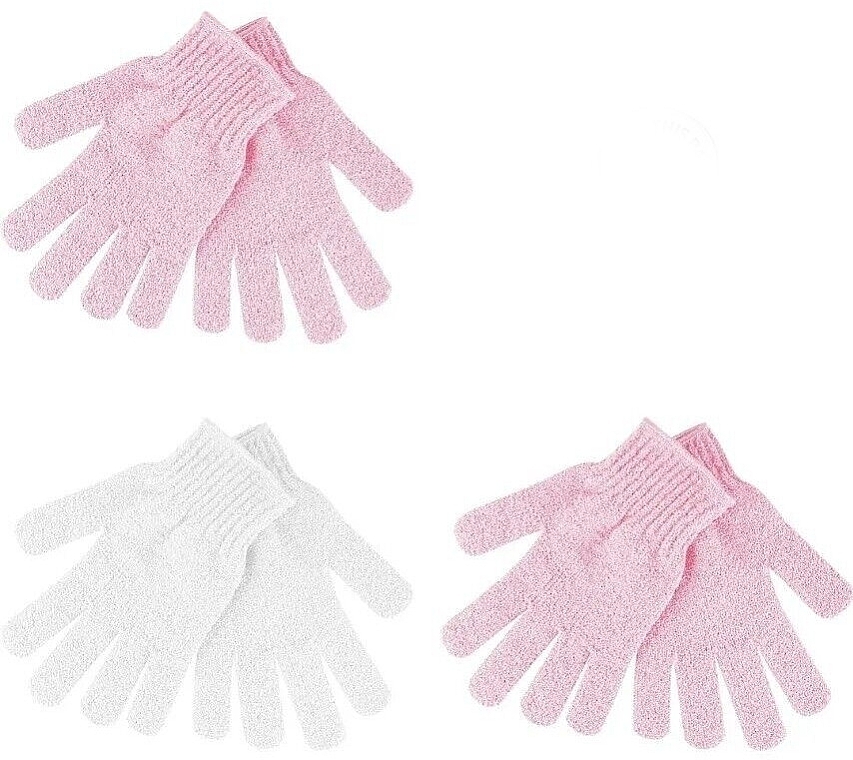 Перчатки-пилинг для тела, 6 шт. - Brushworks Spa Exfoliating Body Gloves — фото N2