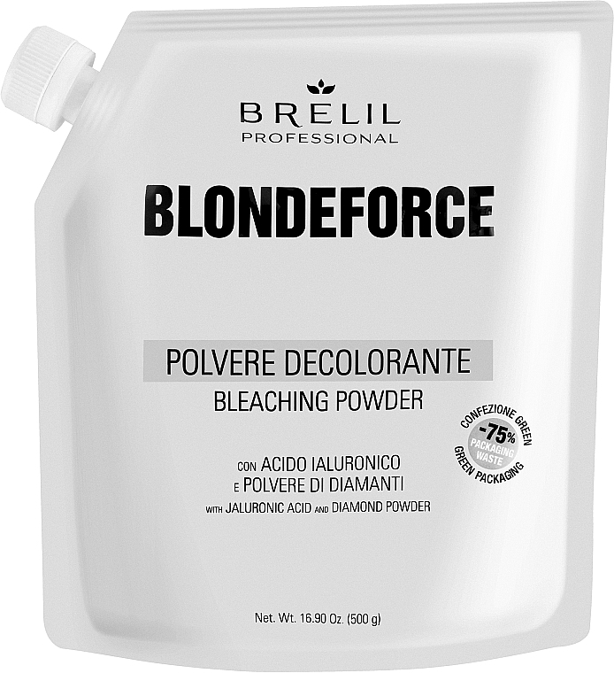Освітлювальна пудра для волосся - Brelil Blondeforce BF1 Polvere Decolorante Bleaching Powder — фото N1