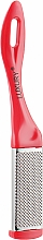 Парфумерія, косметика Тертка для ніг двостороння, комбінована (метал + наждак), ТМ-02, червона - Beauty Luxury