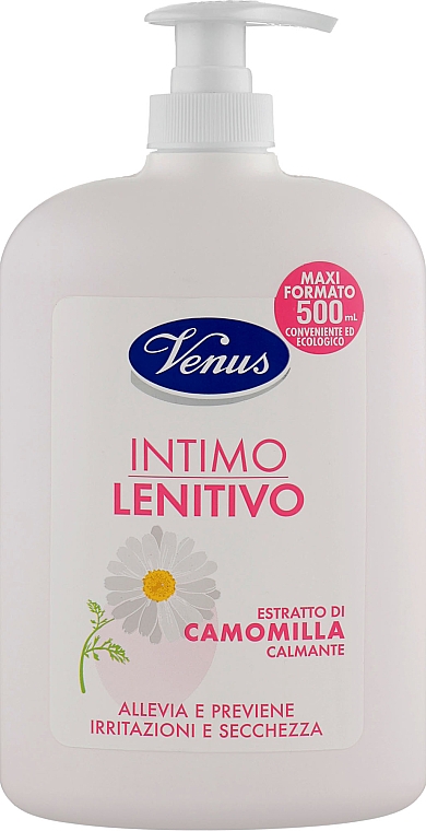 Гель для інтимної гігієни з екстрактом ромашки з дозатором - Venus — фото N1
