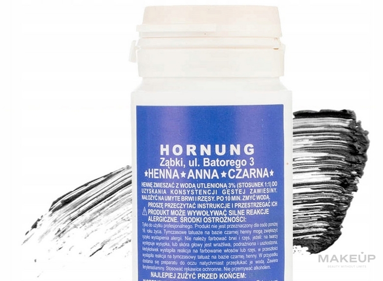 Хна для брів - Hornung Brow Henna — фото Black