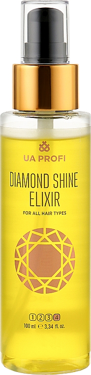 Эликсир "Бриллиантовый блеск" для всех типов волос - UA Profi Diamond Shine For All Hair Types Elixir