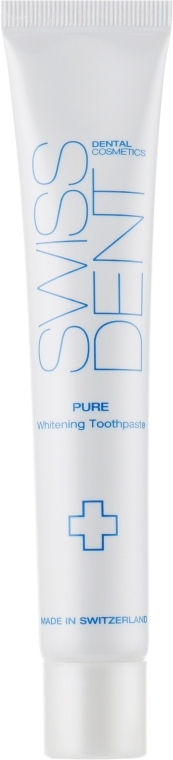 Отбеливающая зубная паста с освежающими капсулами - SWISSDENT Pure Whitening Toothpaste — фото N2