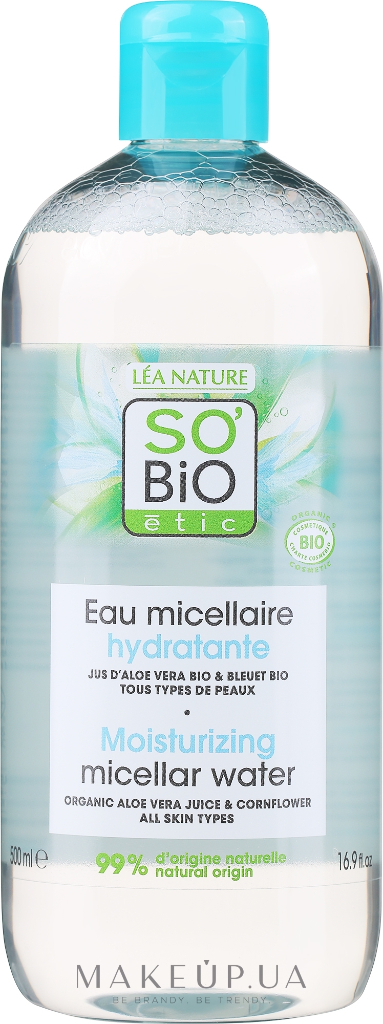 Увлажняющая мицеллярная вода "Алоэ Вера" - So'Bio Etic Aloe Vera Hydrating Micellar Water — фото 500ml