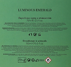 C-Thru Luminous Emerald - Набор, вариант 1 (edt/75 ml + deo/150ml) — фото N3