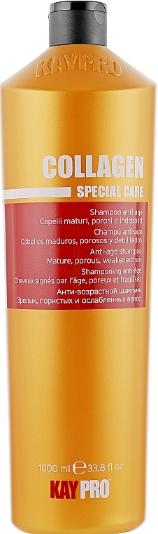 Шампунь с коллагеном для пористых и ослабленных волос - KayPro Special Care Shampoo — фото N3