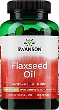 Духи, Парфюмерия, косметика Пищевая добавка "Льняное масло" - Swanson Flaxseed Oil High Lignan