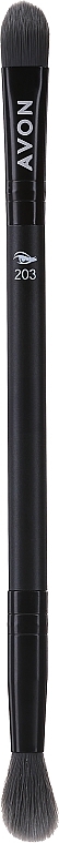 Двосторонній пензлик для нанесення тіней - Avon №203 — фото N1
