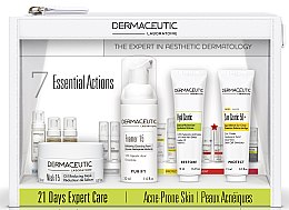 Духи, Парфюмерия, косметика Набор - Dermaceutic Laboratoire 21 Days Expert Care Ane-Prone Skin (cr/15ml + cr/15ml + mask/30ml + foam/30ml)