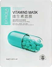 Тканинна маска для обличчя з вітаміном В6 - Bioaqua Vitamins Mask — фото N1