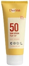 Парфумерія, косметика Водостійкий сонцезахисний лосьйон для засмаги - Derma Sun Lotion High SPF50