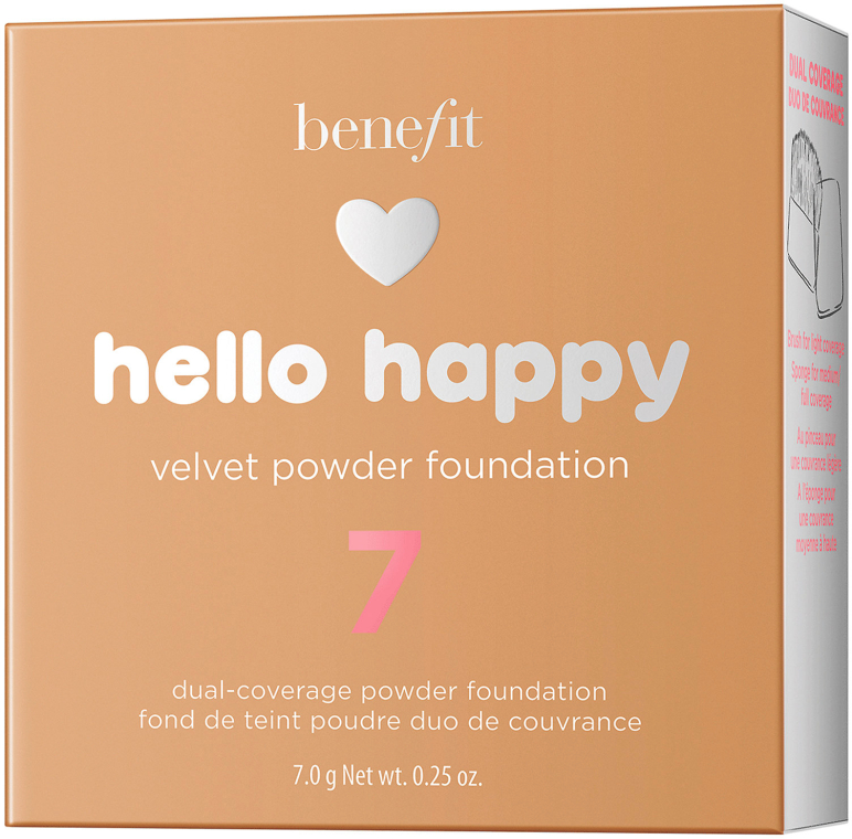 Пудровое тональное средство - Benefit Hello Happy Velvet Powder Foundation — фото N9