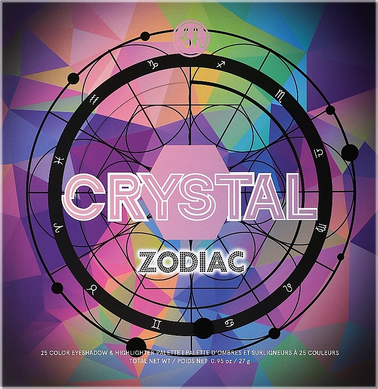 Палетка для макіяжу - BH Cosmetics Crystal Zodiac 25 Color Eyeshadow & Highlighter Palette — фото N2