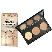 Духи, Парфюмерия, косметика Мини-палетка хайлайтеров для лица - Smashbox Travel Spotlight Palette Highlighter Trio