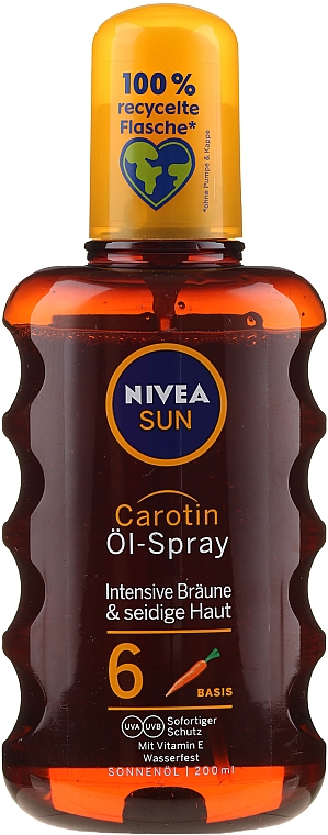 Масло для загара SPF6 - NIVEA Sun Care Oil — фото N1