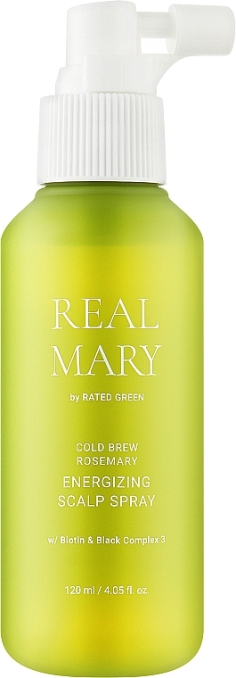 Енергетичний спрей для шкіри голови на основі холодного настою розмарину - Rated Green Real Mary Energizing Scalp Spray