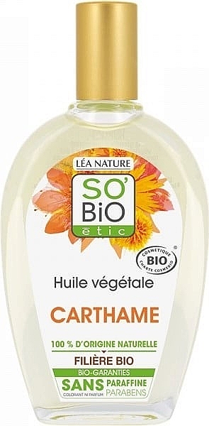 Масло для волос "Сафлора" - So'Bio Etic Organic Safflower Oil — фото N1