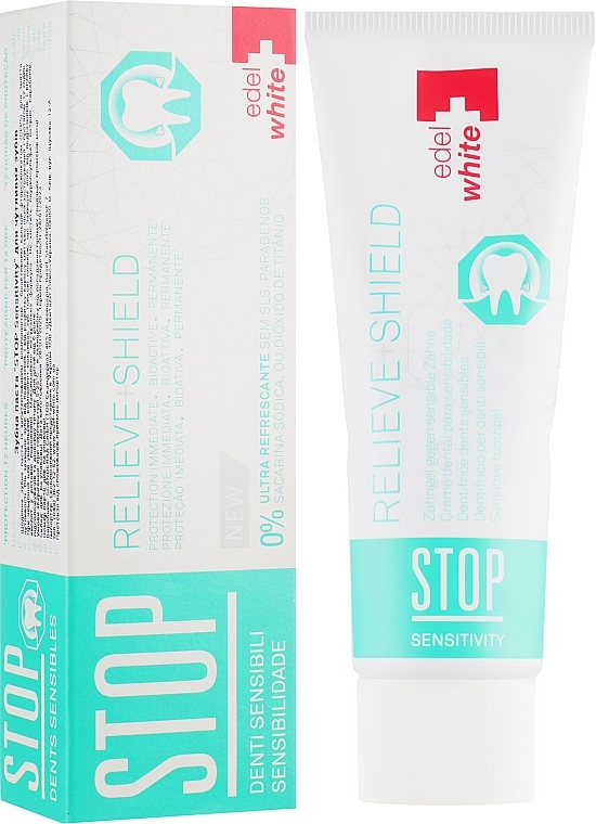 УЦЕНКА Зубная паста для чувствительных зубов - Edel+White Stop Sensitivity Toothpaste * — фото N1