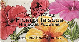 Мыло натуральное "Цветы гибискуса" - Florinda Sapone Vegetale Hibiscus Flowers — фото N2