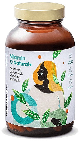 Дієтична добавка "Вітамін С з натуральних рослинних екстрактів" - HealthLabs Vitamin C Natural+ — фото N1