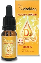 Парфумерія, косметика Натуральний вітамін D3, 2000IU - Vitaking Natural Vitamin D3 2000IU Drops