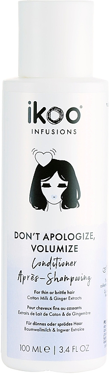 Кондиционер для объема волос - Ikoo Infusions Don’t Apologize, Volumize Conditioner — фото N1