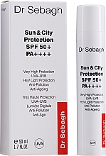 Защитный крем для лица - Dr Sebagh Sun & City Protection SPF 50 — фото N2