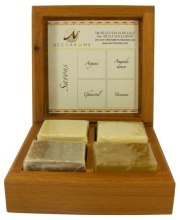 Подарочный набор "Шкатулка из туи с глицериновым мылом" - Nectarome Nature de mousse B (soap/4шт. х 40g) — фото N3