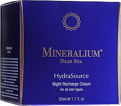 Парфумерія, косметика Нічний відновлювальний крем - Mineralium Hydra Source Night Recharge Cream